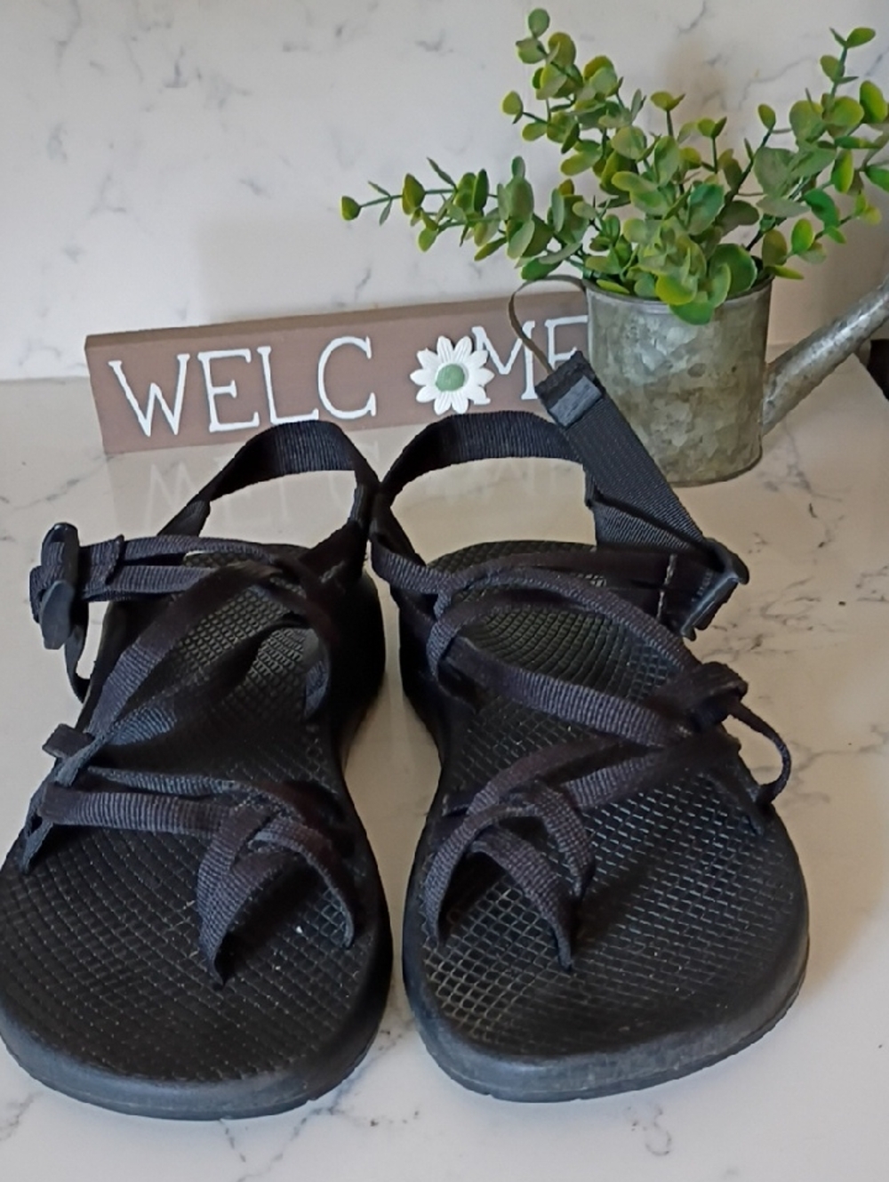 CHACO Black Open-Toe Sport Sandals
